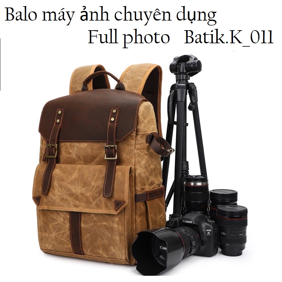 Balo máy ảnh chuyên dụng Full photo Batik.