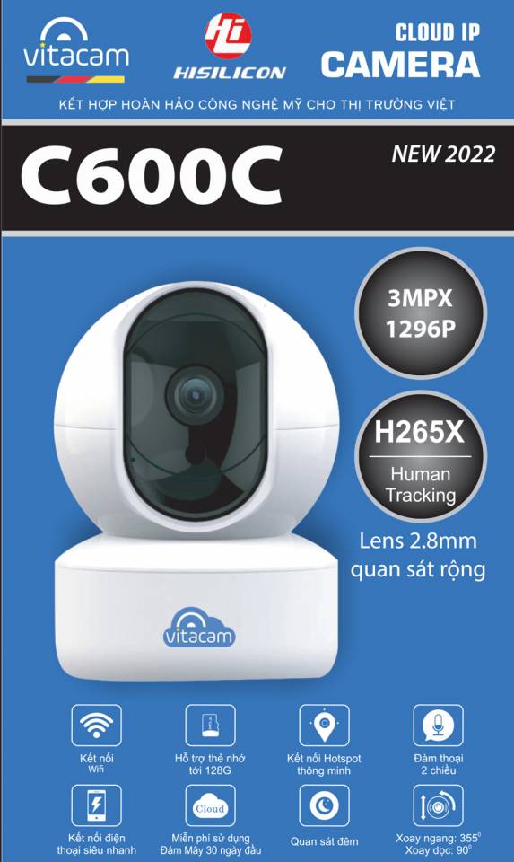 Camera vitacam c1290-c - c780 3mpx đô phân giải 3mpx