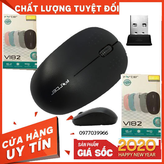 Chuột không dây forter v182+pin camelion siêu bền