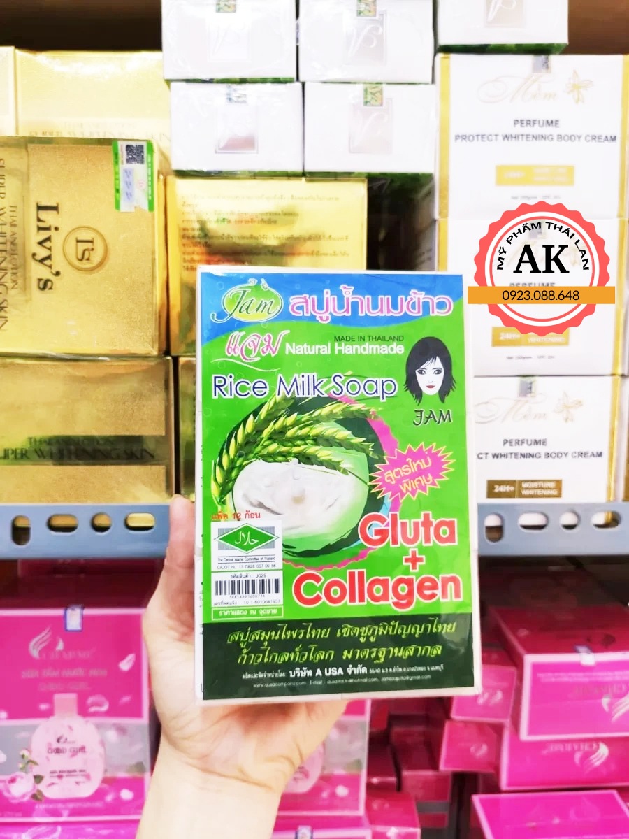 Xà phòng kích trắng cám gạo thái lan chính hãng