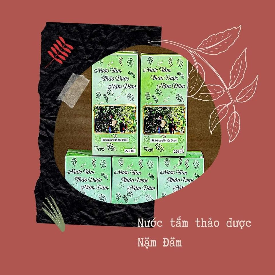 Nước tắm thảo dược nặm đăm - tắm cổ truyền dao đỏ