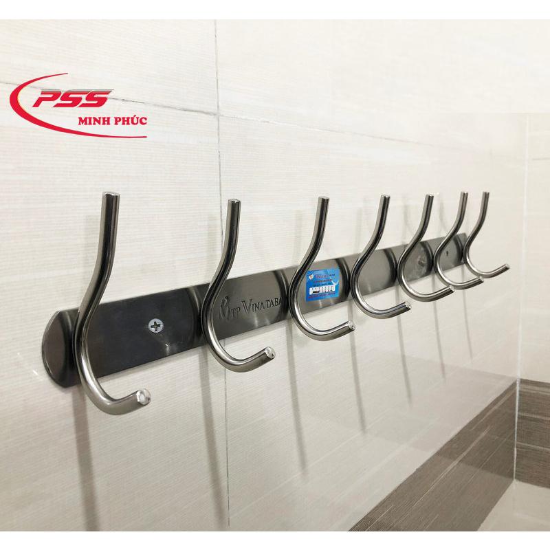 Mắc treo quần áo inox 304, Mắc áo gắn tường loại dày đẹp