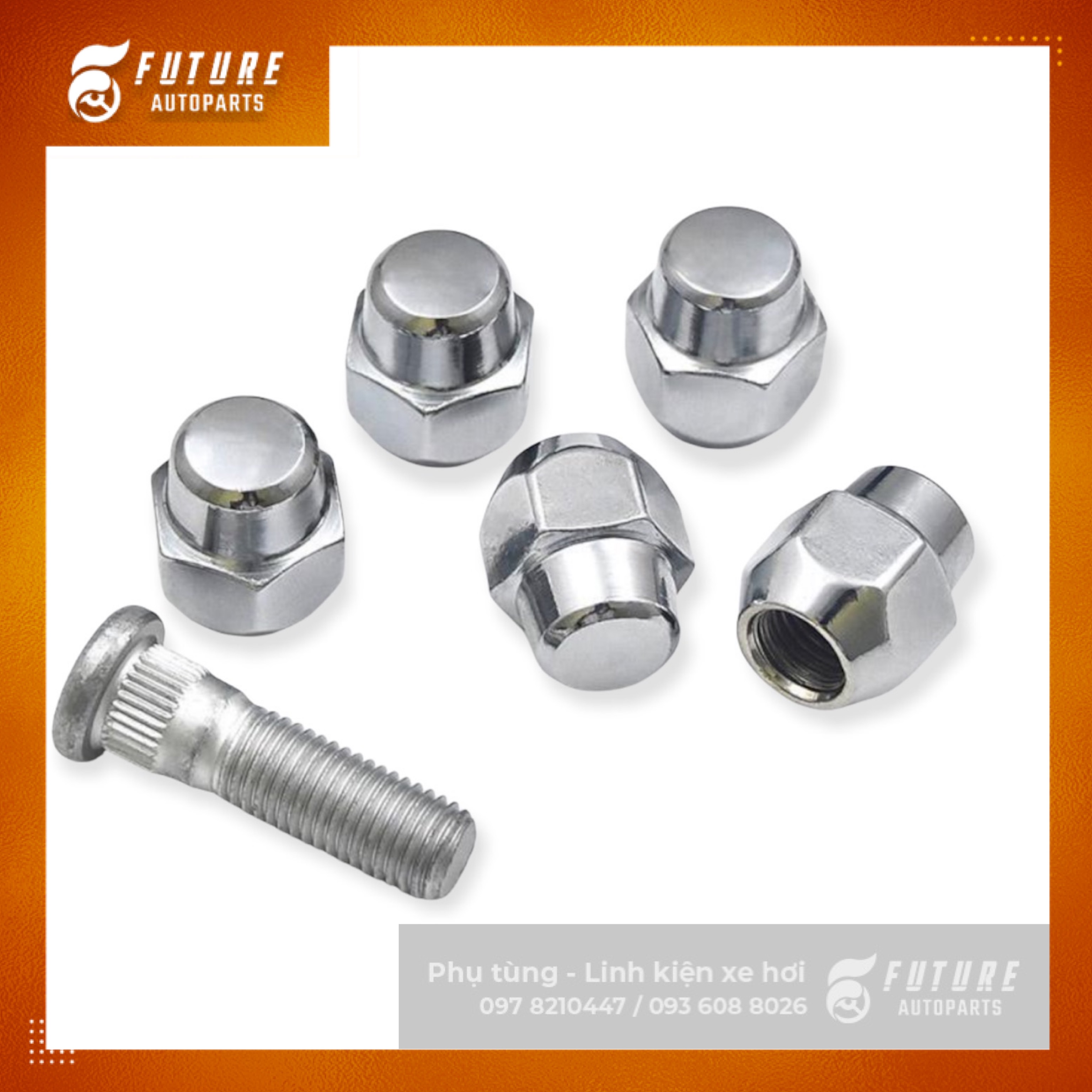 [Mazda] Ốc tắc kê, ê cu bắt mâm lốp dòng xe Mazda ( mazda 2, mazda 3, ... ) - Future Autoparts