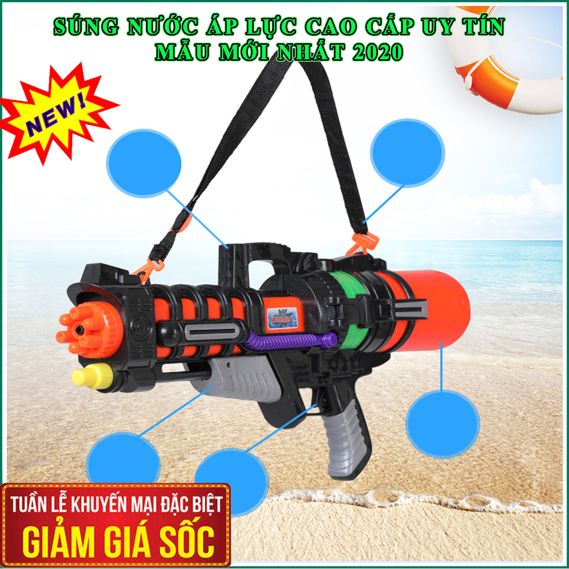 [HCM](GIÁ ƯU ĐÃI)Đồ chơi phun nướcxịt nước sung phun nước áp lựcsúng nước đồ chơivui chơi sáng tạo năng động tặng bé những phát triển toàn diện hơn.