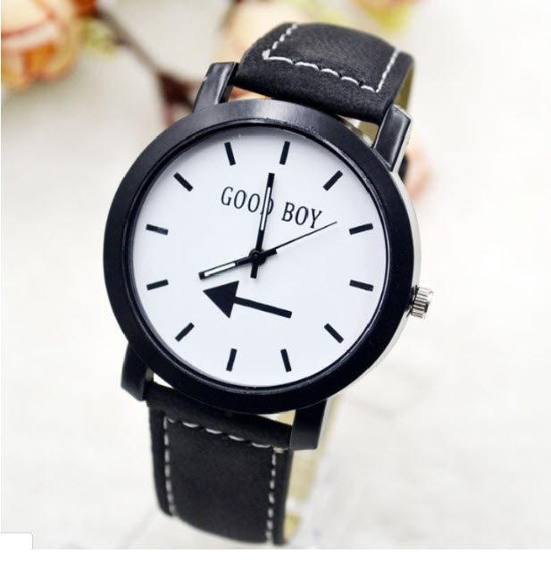 Đồng hồ mặt họa tiết chữ Goodboy