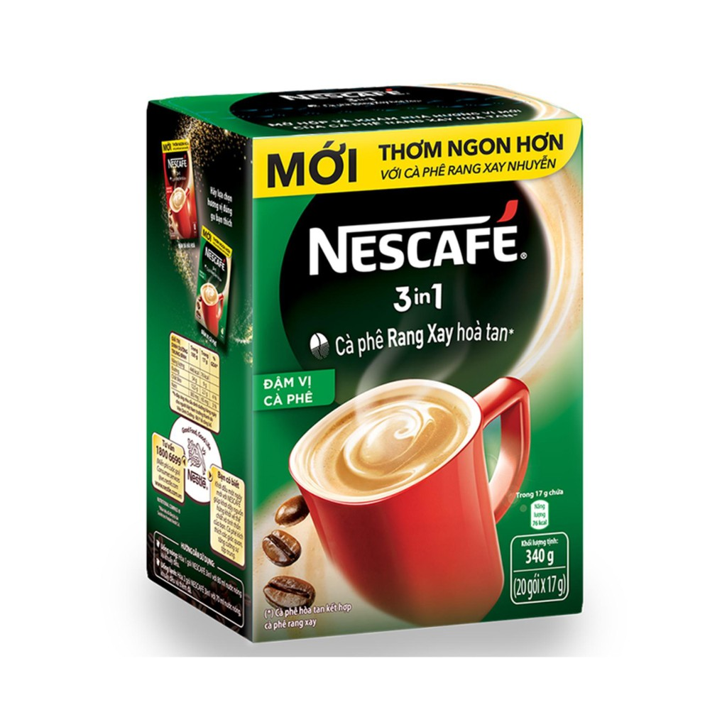 Cà phê sữa hòa tan NesCafé 3 in 1 đậm vị cà phê