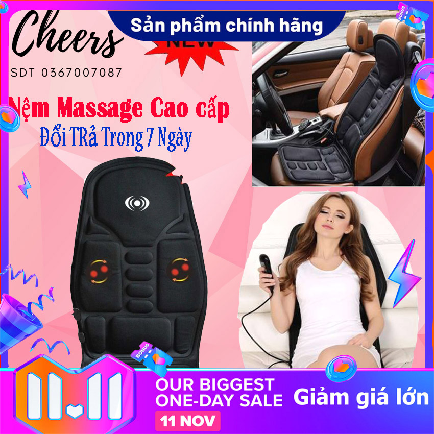 Nệm massage toàn thân elip - ghế mát xa đa năng toàn thân giảm stess-ghế massage japan,đệm massage cho ô tô,nệm massage | nệm mát xa toàn thân cao cấp chính hãng thư giãn xua tan mọi cơn đau