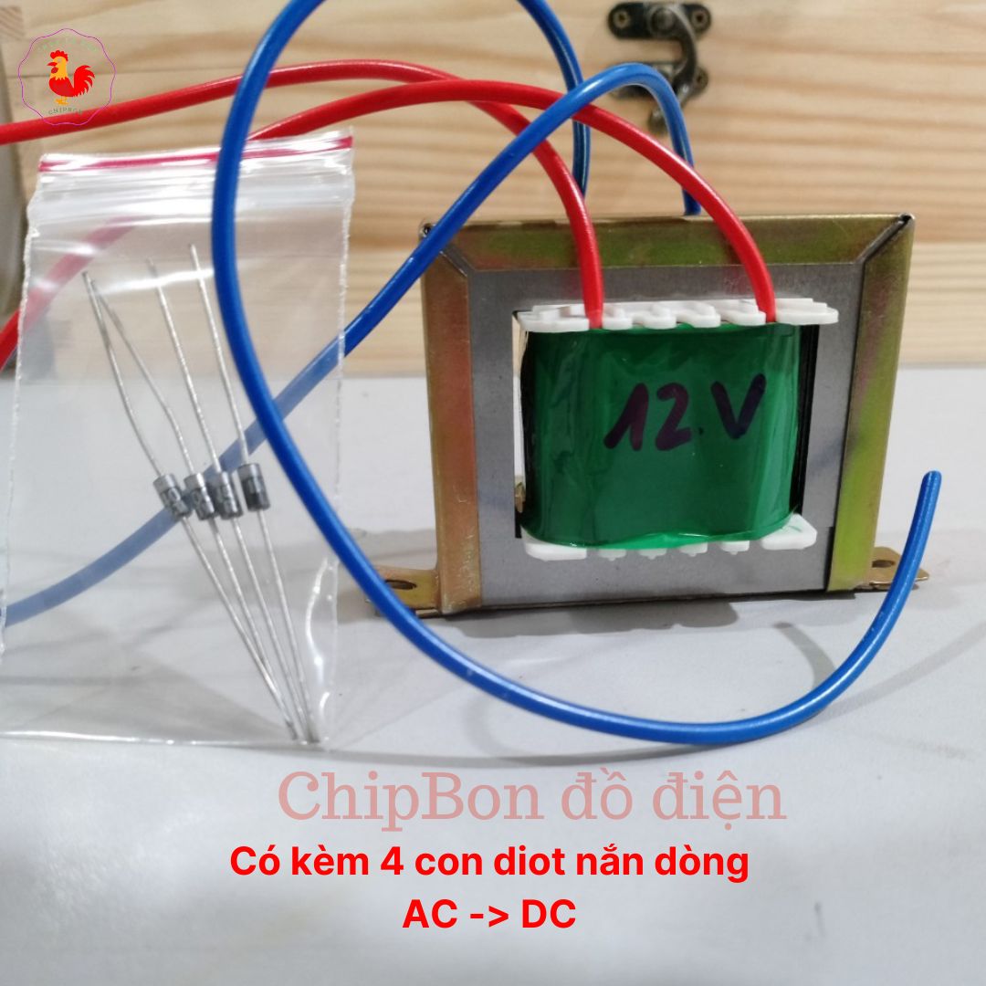 Biến áp nguồn 220v ra 12v 1a cách ly