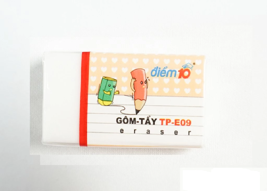 Set 5 Tẩy - Gôm Thiên Long E09 chính hãng gọn nhẹ