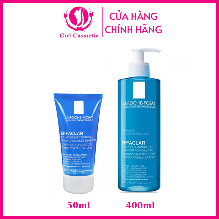 Sữa rửa mặt La Roche Posay EFFACLAR Gel moussant Purifiant dạng Gel 400ml