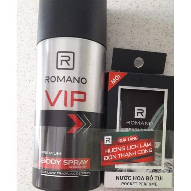 Tặng nước hoa cao cấp -XỊT KHỬ MÙI TOÀN THÂN ROMANO VIP