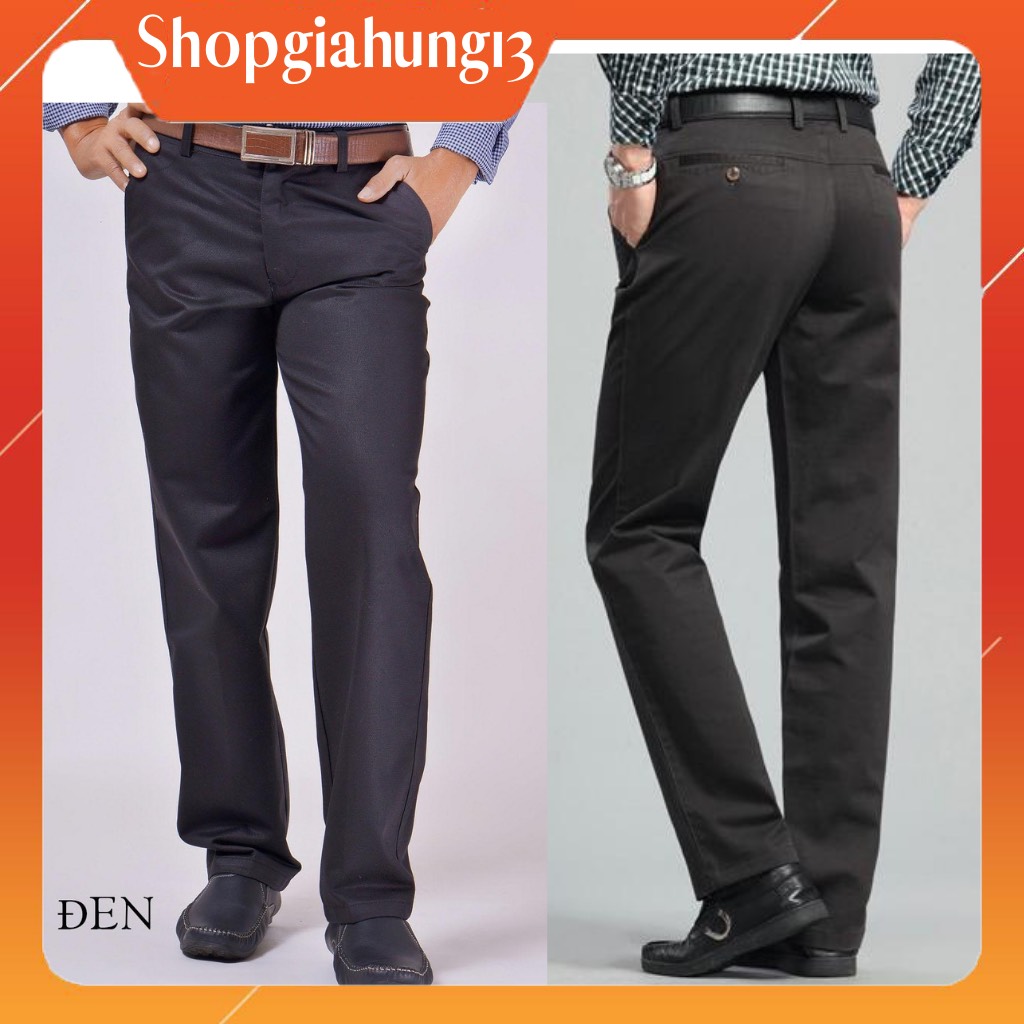 [HCM]Quần kaki nam quần kaki trung niên vải dày mịn chất vải cao câp hình thật 100% shop tự chụp