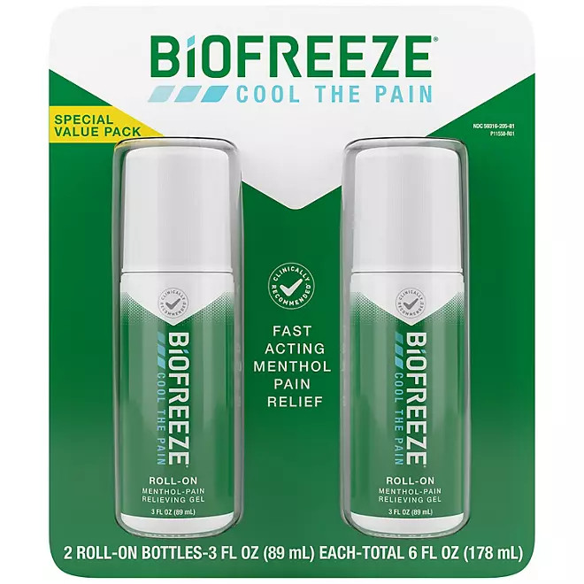 Dầu lạnh xoa bóp gi ảm đ au biofreeze cool the pain dạng lăn, 89ml x 2