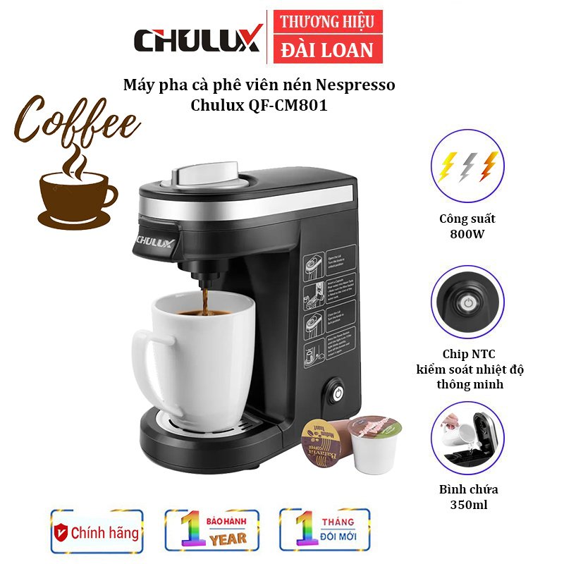 Máy pha cà phê viên nén Nespresso Chulux QF-CM801