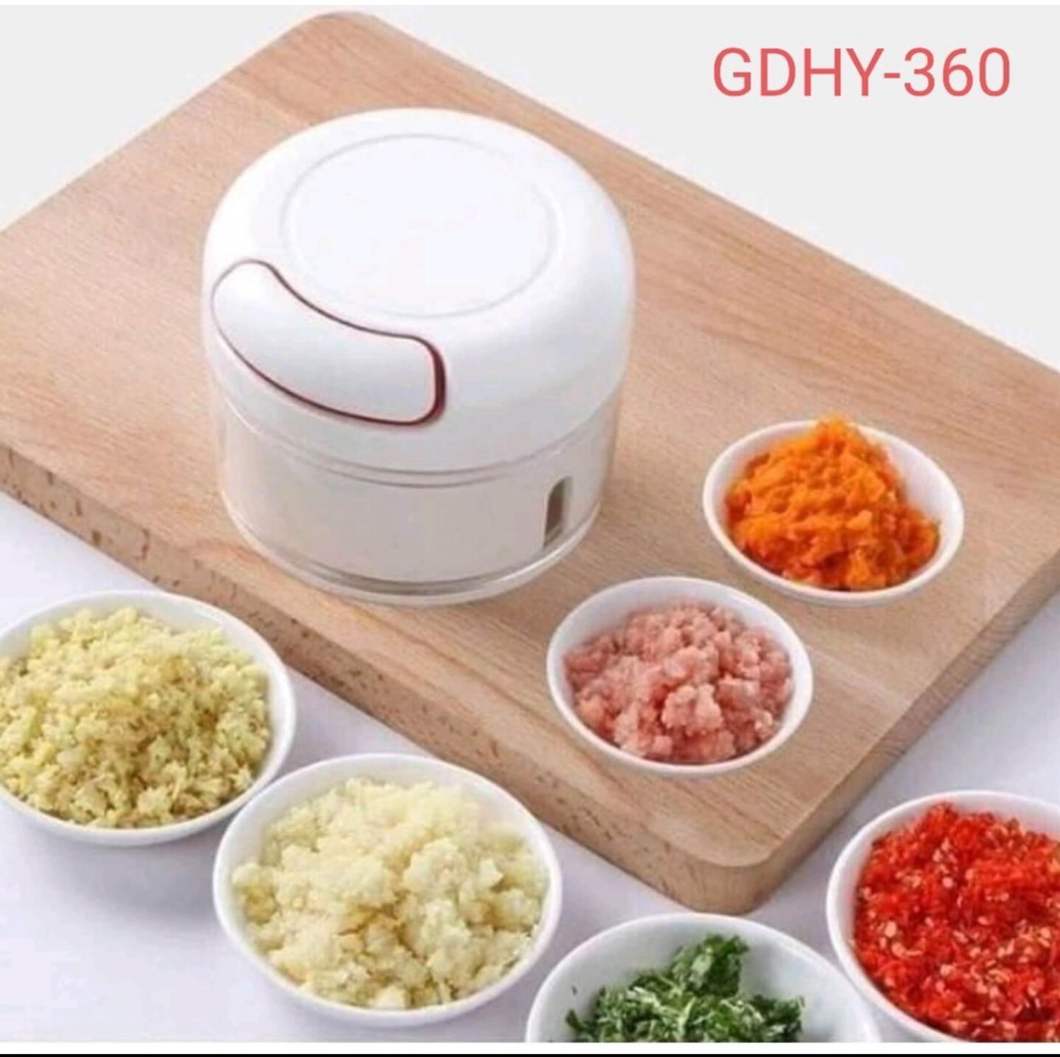 Dụng cụ xay tỏi ớt mini đa năng thế hệ mới, xay tỏi giật dây.