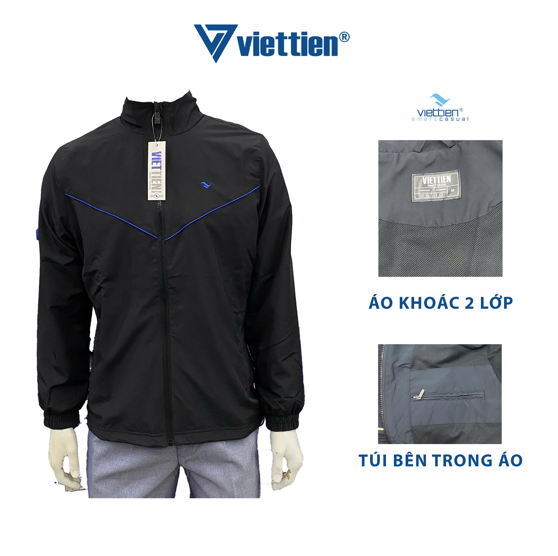 Áo Khoác Việt Tiến 2 Lớp [5016]