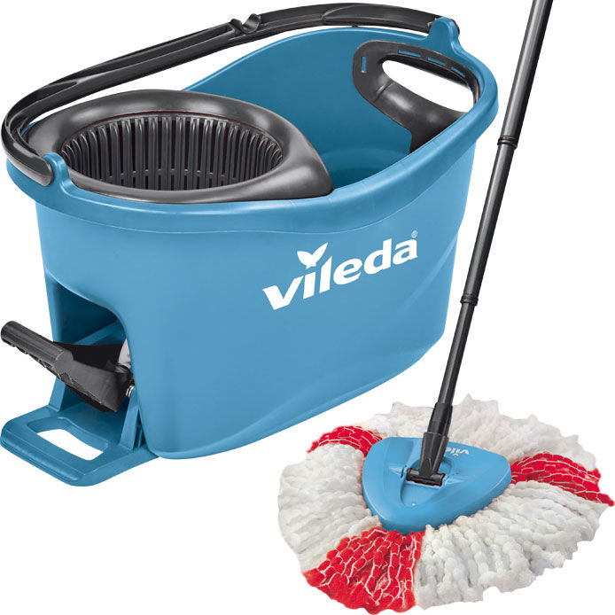 Bộ lau nhà vileda turbo colors màu dương đậm - hàng nhập đức