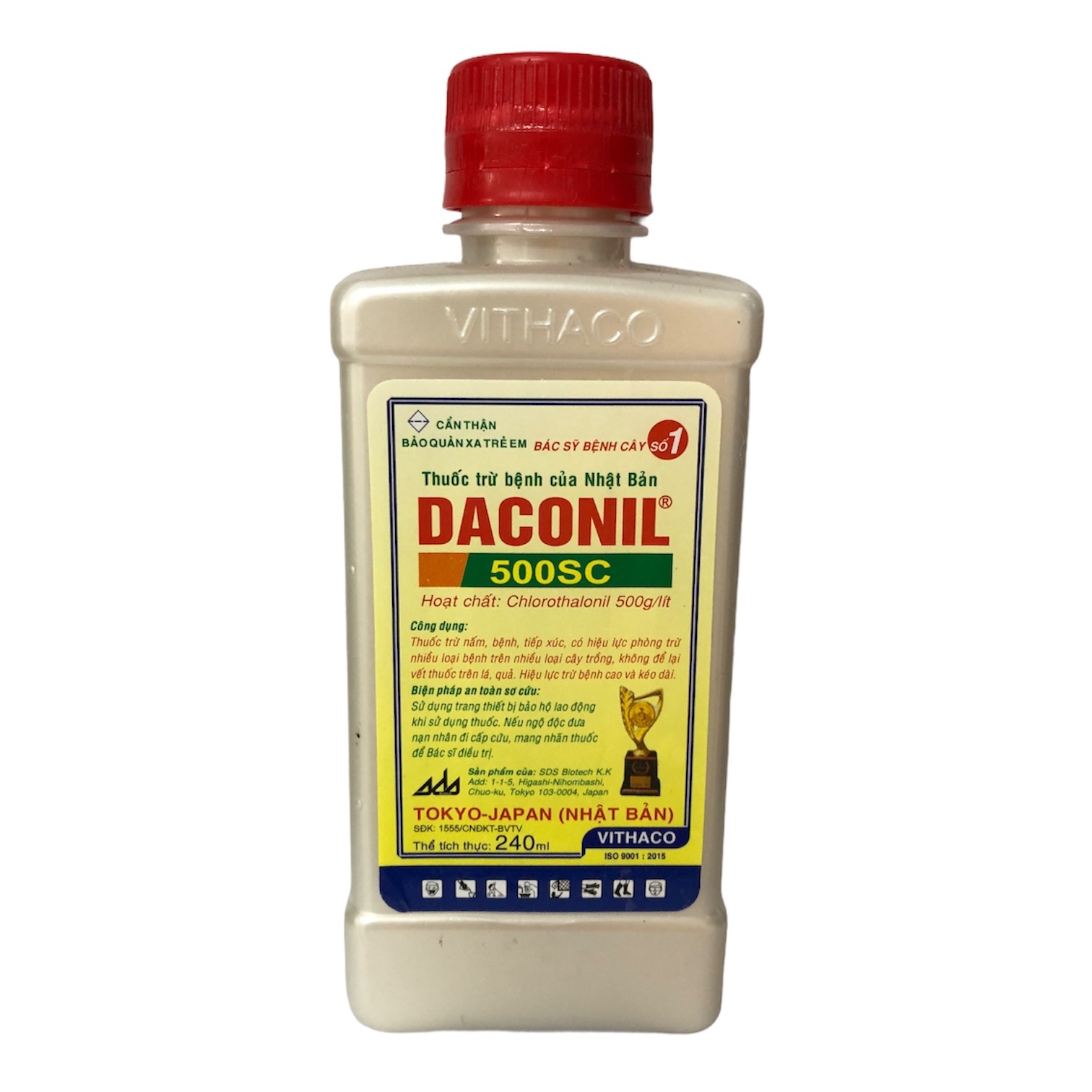 Daconil 500sc (chai 240ml ) trừ nấm bệnh cây trồng (Đạo ôn, khô vằn, sương mai, thán thư, phấn trắng, đốm lá)