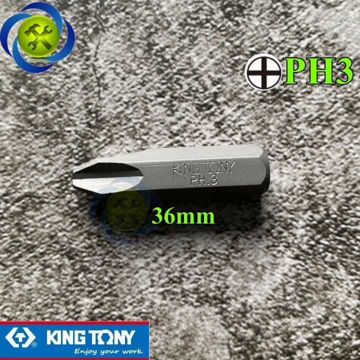 Mũi vít đóng bake ph3 kingtony 183603p no.3 x 36mm