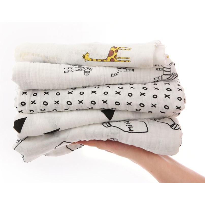 Khăn tắm xô 2 lớp muslin swaddle