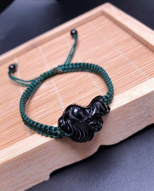 Vòng Tay Hồ Ly 9 Đuôi Đá Lưu Ly