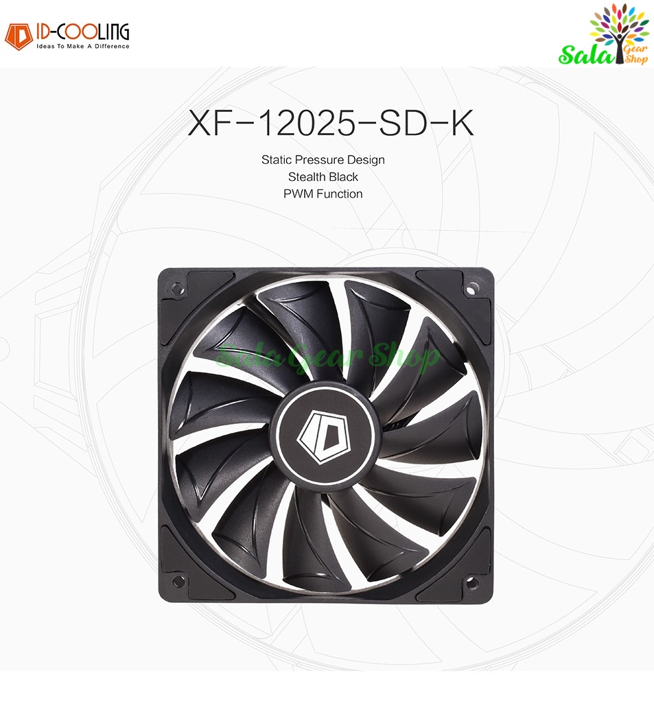 Quạt tản nhiệt ID-Cooling XF 12025-SD-K 4Pin PWM