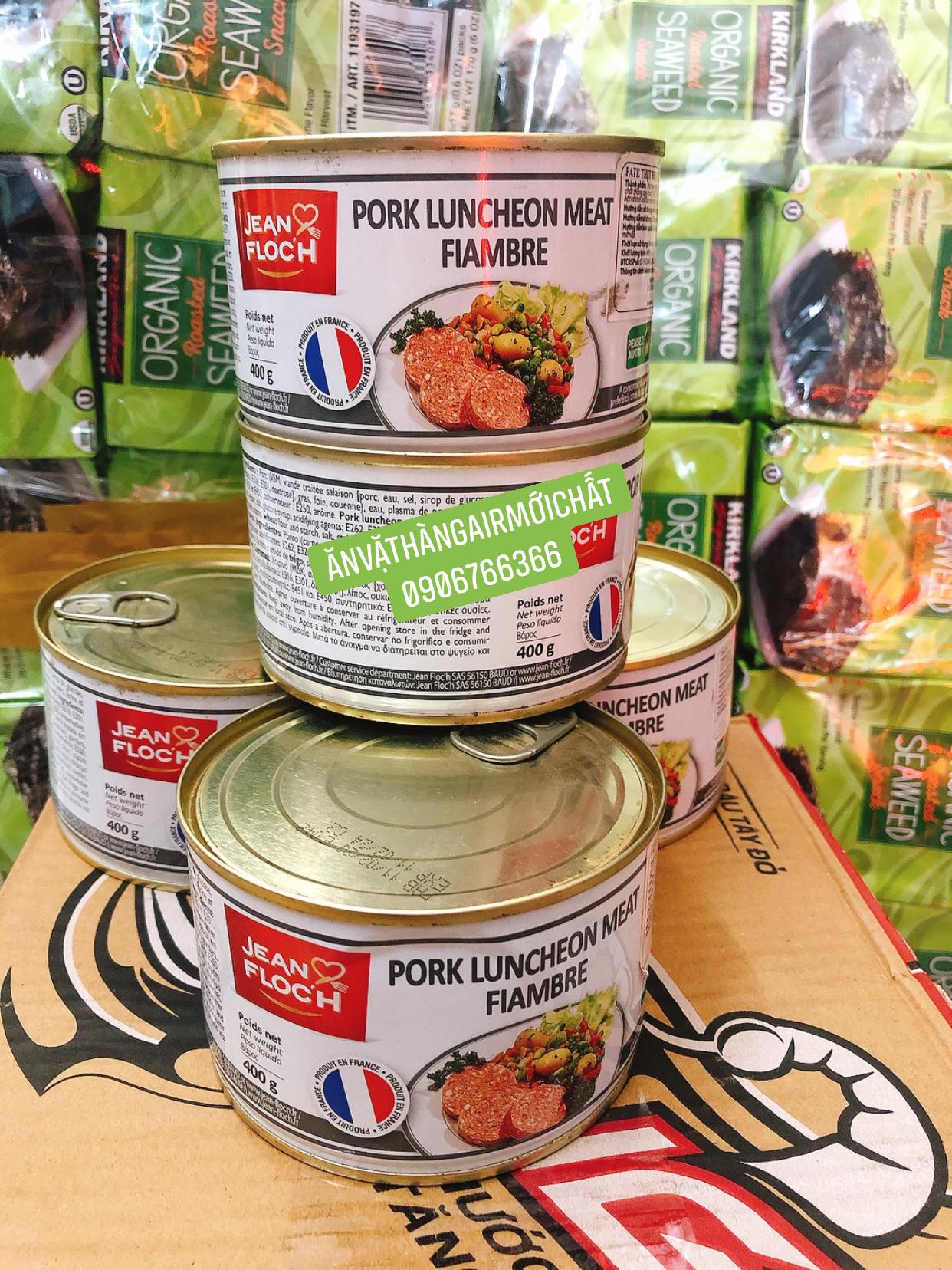 [DATE ĐẸP 03/2026]PATE THỊT HEO XAY JEAN FLOC’H PHÁP HỘP 400 GRAM