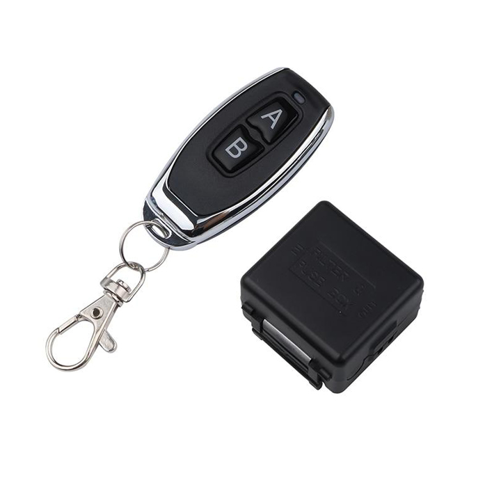 Công tắc điều khiển từ xa 12V/DC/10A, mạch công tắc điều khiển từ xa 12V remote màu đen - Khoảng cách lên đến 50m trong nhà CHO TO CT 5879