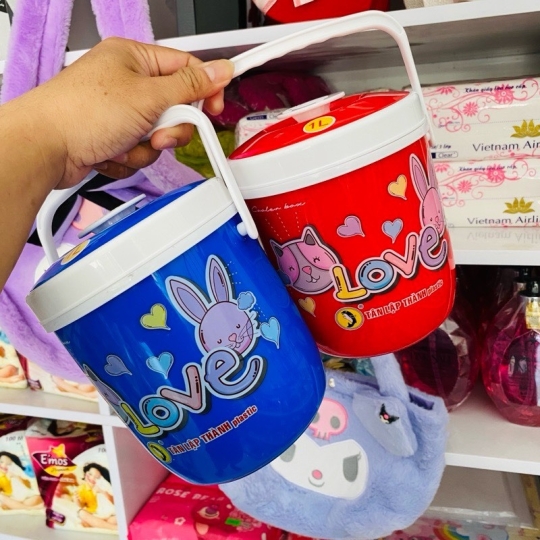 Xô đá -bình đá mini 1 lít -hottrend-nhựa tốt -nhỏ gọn