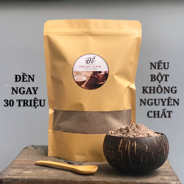 500g ; 1kg cám gạo cà phê handmade nguyên chất 100%