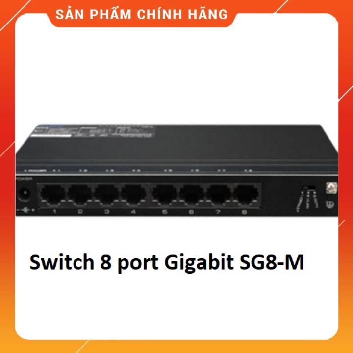 Switch Gigabit - Non POE - Switch 8 port Gigabit SG8-M - Hàng chính hãng
