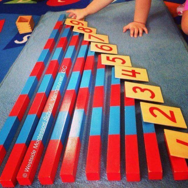 Gậy số Montessori - Numerical Rods