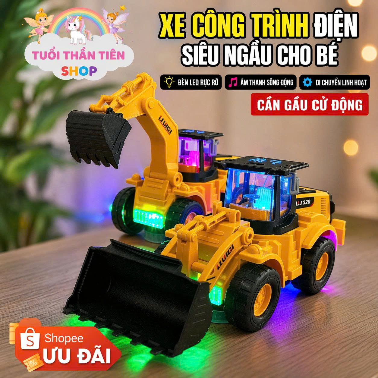 Toy Cars for Children with Led Lights and Sound – Many Models of Electric Cars, Motorcycles, Robots, Construction Vehicles - 7