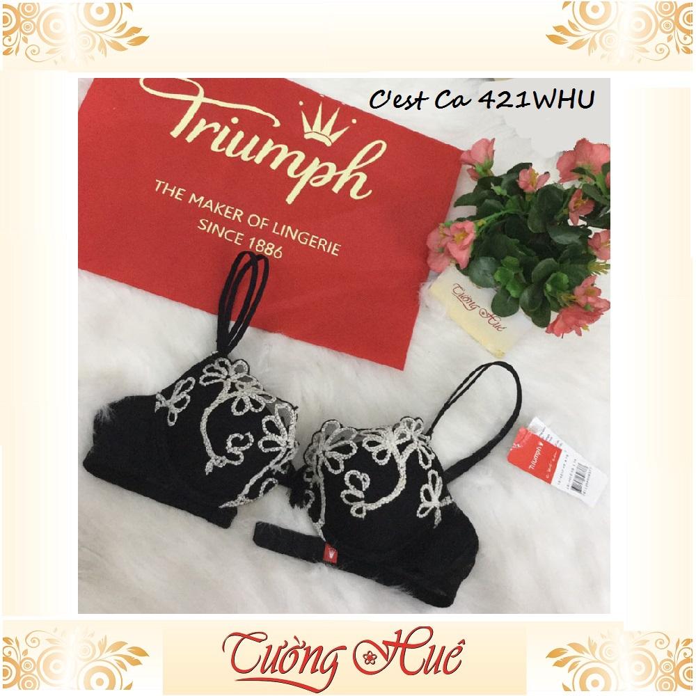 Sale sale sale - áo lót nữ triumph c'est ca 421 whu ren hoa cúp bầu ngang dây mảnh.