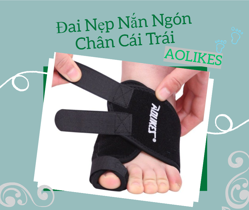 Đai Nẹp Nắn Ngón Chân Cái Trái Correcting Belt Of Thumb AOLIKES - Hàng chính hãng