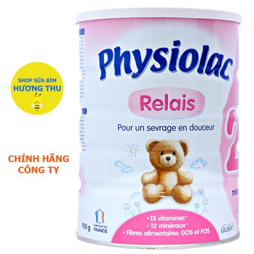 Sữa bột Physiolac Relais số 2 lon 900g dành cho bé 6 - 12 tháng tuổi