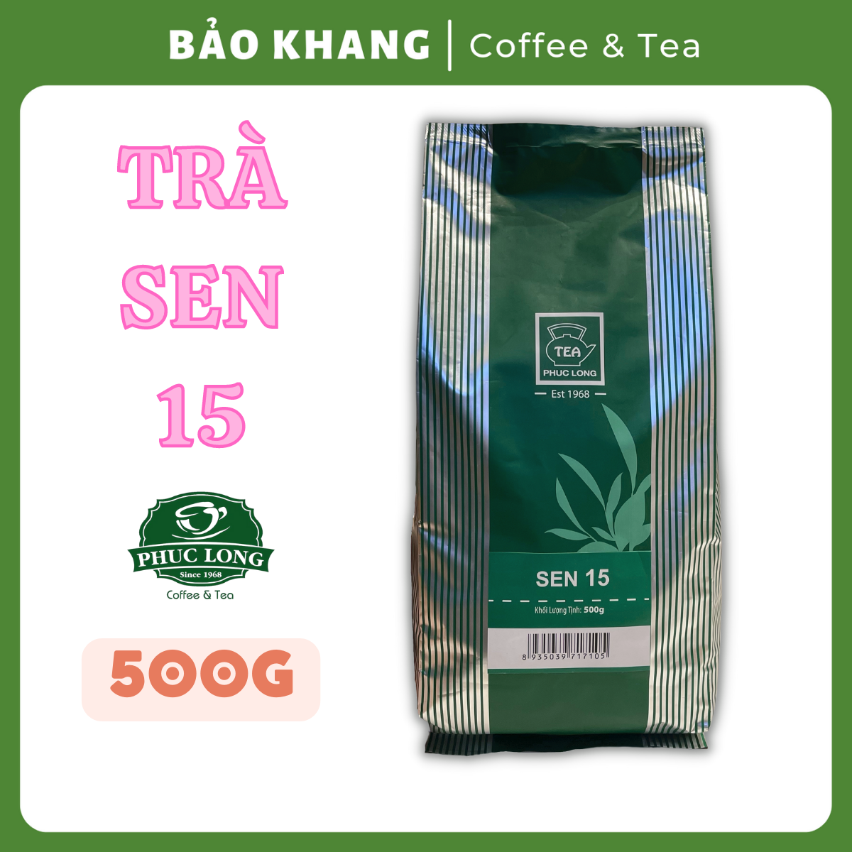 Trà sen 15 phúc long 200g | 500g date mới ngâu tươi cam thảo quế - trà bảo khang