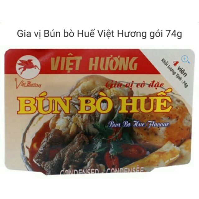 Viên gia vị nấu Bún Bò Huế/Bò kho/Bún riêu Việt Hương (74g)
