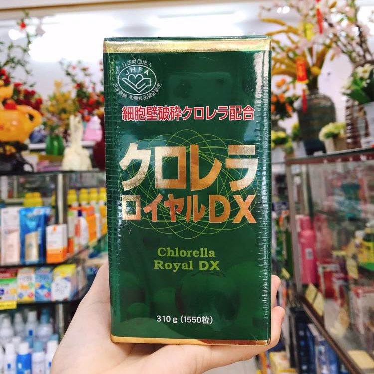 Tảo Lục Chlorella Royal DX 1550 Viên Nhật Bản - TẢO XOẮN HOÀNG GIA