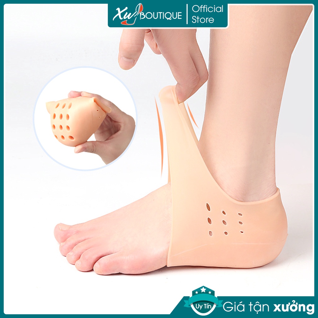 Lót Bảo Vệ Gót Chân, Chống Chai Chân Silicon Chống Nhấc Gót, Tăng Size Giảm Đau Chân Cho Giày Cao Gót Nữ, Giầy Bệt, Giày Da Nam
