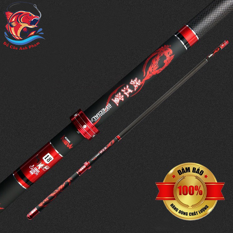 Cần câu tay 6h cần đơn xích long cần câu đài 6h cc4