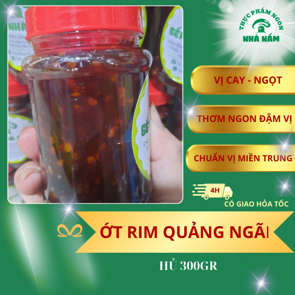 Tương Ớt Rim chính gốc Miền Trung - Hủ 300gr - Đặc sản Quảng Ngãi