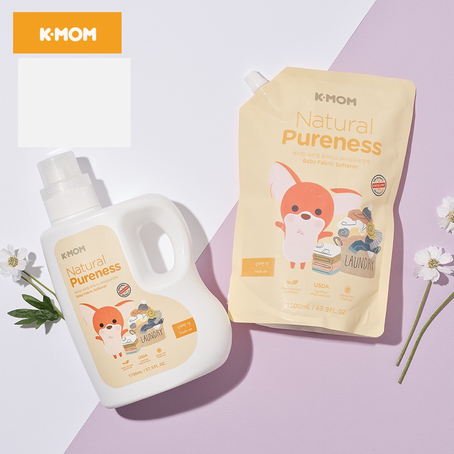 Nước xả vải sơ sinh hữu cơ k-mom hàn quốc