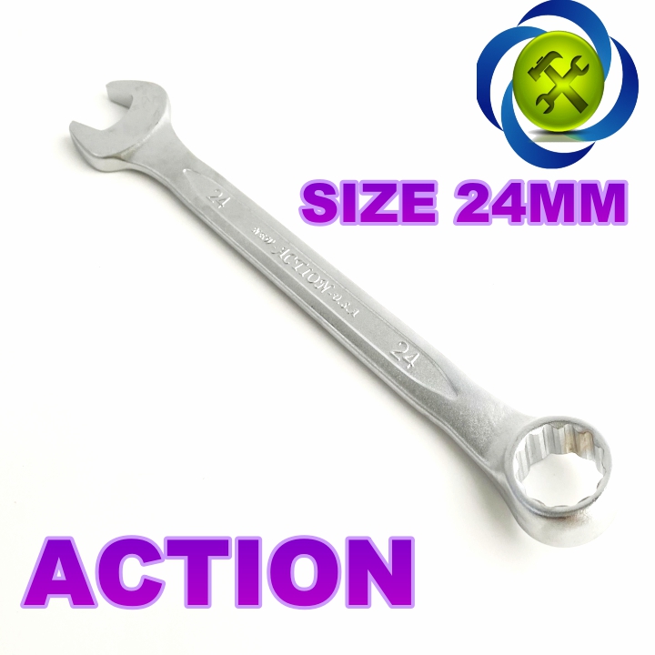 Cờ lê vòng miệng 24mm action xi mờ action-24