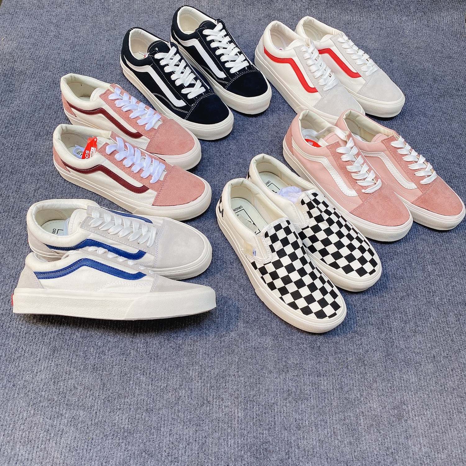 [Tặng kèm Hộp Bill +Lọ Tẩy] giày thể thao nam nữ Vans Vault Old Skool