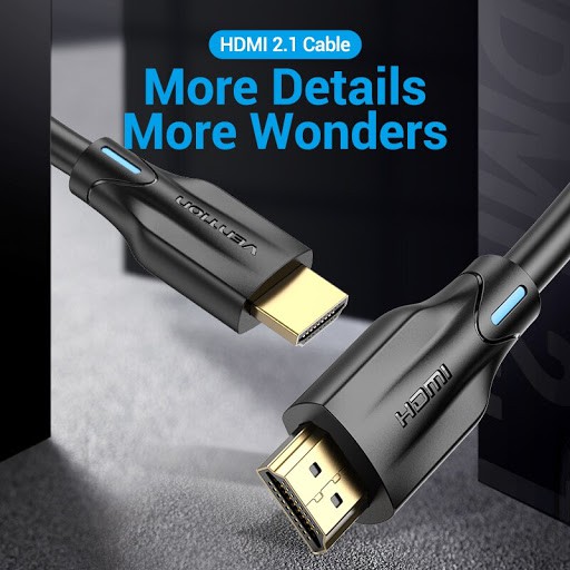 Dây hdmi 2.1 vention aanbg 4k@120hz/8k@60hz