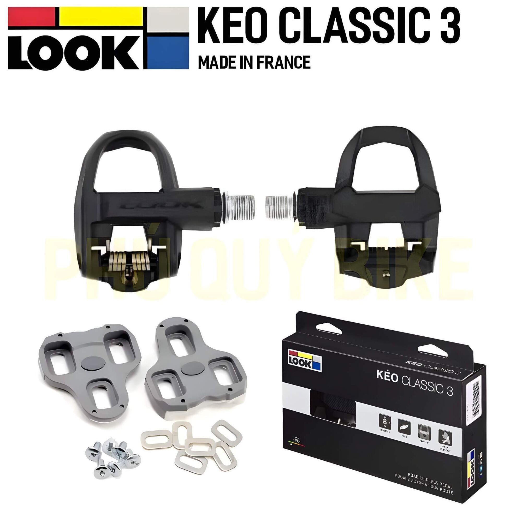 Pedan can look kéo classic 3 4.5 độ bàn đạp can xe đạp look
