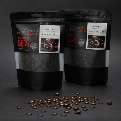 Socola đen đắng belcholat 55% túi 150g/270g - dark couverture chocolate 55% callet bag 150g/270g