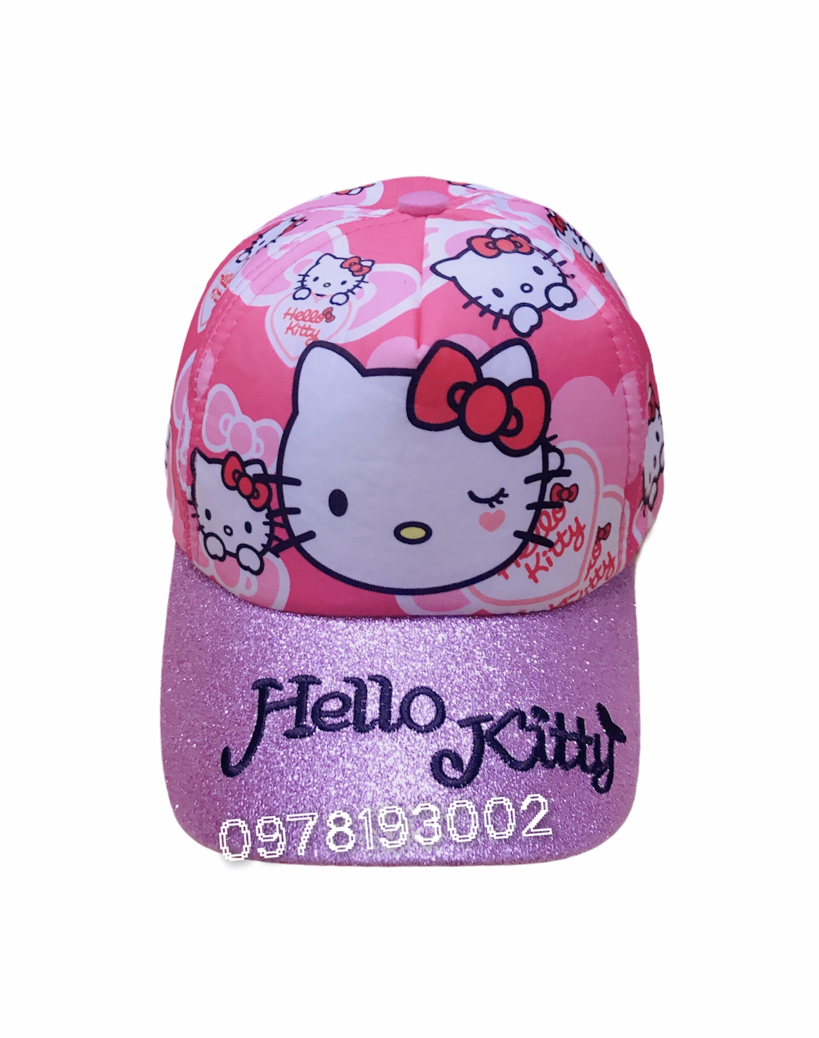 NÓN KẾT HELLO KITTY KIM TUYẾN BÉ GÁI (HỒNG)