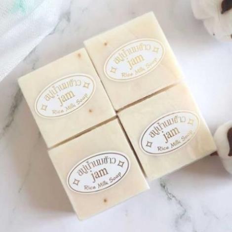   Jam-Thái  Xà Phòng Cám Gạo Trắng Da Da Mềm Mượt Hàng Chính Hãng Thái Lan Jam Rice Milk Soap 65gr 